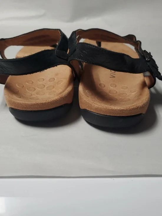 Vionic Lupe Womens Orthotic Sandals Size 9.5 Wide Black Comfort Slingback FlipFl - Picture 6 of 13